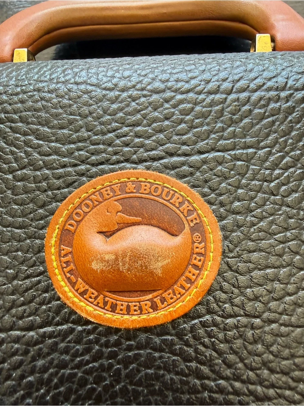 Vintage Dooney & Bourke All-Weather Leather Briefcase / Portfolio Bag